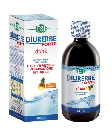 ESI - Diurerbe forte drink pineapple 500 ml 1 pack drainage - weight - daily well -being - set with lip balm pineapple 1 confezione