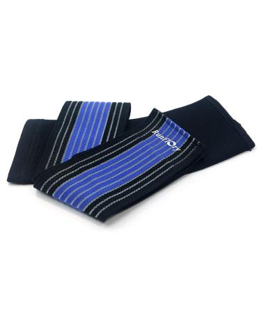 Ankle Support Brace with Straps - Compression Sleeve & Adjustable Wrap for Injury Recovery & Joint Pain Relief (Blue) - Shop Internationally - Buy Online on GoSupps.com