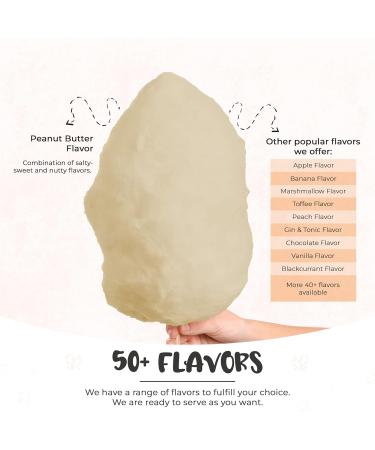 Baking Beauty and Beyond Premium Peanut Butter Flavour Floss Sugar 400g - Natural Ingredients for Cotton Candy - Bulk Floss Sugar for Every Occasion - Buy Online on GoSupps.com