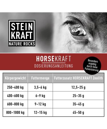 Stone Power Zeolite Powder for Horses - 1kg 24 m Clinoptilolite-Rich Natural Minerals & Trace Elements - Buy Online on GoSupps.com