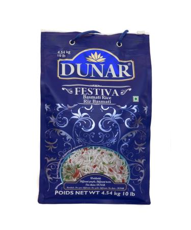 Dunar Festiva Pusa Basmati Rice, 10 Lb - Buy Online on GoSupps.com
