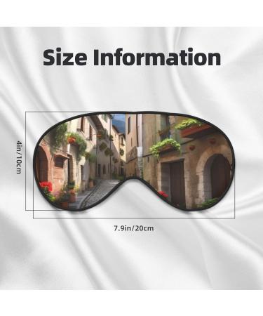 Shop Italian Town Street Printed Soft Eye Mask - Zero Eye Pressure Travel Blackout Eye Mask for Ultimate Comfort - Buy Online on GoSupps.com