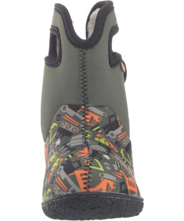 BOGS Baby Wellington Boots Plum Flower Stripe 71565 | UK 3-8 Child Size | Green Multi Construction - Buy Online on GoSupps.com