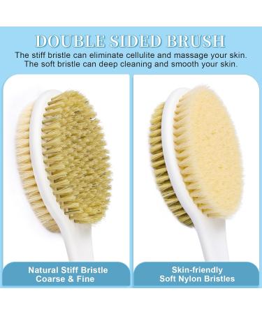 Horjor Long Handle Back Scrubber Brush - Exfoliating Bath Brush for Men and Women - Buy Online on GoSupps.com