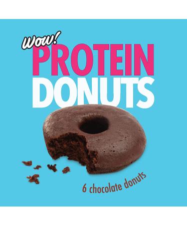 High Protein Chocolate Donuts - Low Carb & Calorie Snack with 11g Protein - 6 Pack - Buy Online on GoSupps.com