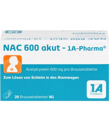 NAC 600 acute 1A pharmaceutical effervescent tablets