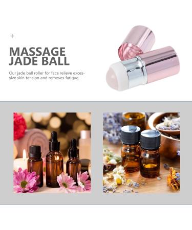 POPETPOP Jade Ball Jade Roller for Face Facial Massager Neck Massagers Massage Roller Stone Guasha Beauty Massage Jade Roller Skin Care Tool Anti Wrinkle Ice Jade Sand Board Scroll Wheel Pink - Buy Online on GoSupps.com