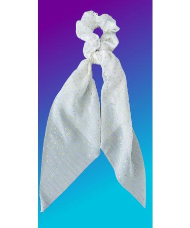 Generic 4 Scarf Hair Ties Floral and Plain Hair Bobbles with Bow Floral Hair Band Elastic Hair Bands Hair Ponytail Holder Hair Stylish Accessories for Women and Girls - Buy Online on GoSupps.com