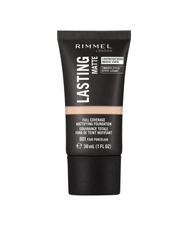 Rimmel Lasting Matte Full Coverage Light-weight Foundation 30ml 001 Fair Porcelain