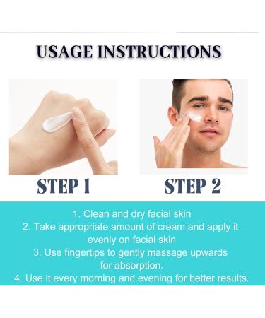 KOAHDE Natural Anti Wrinkle Face Cream For Men Men Anti-Age Moisturising Cream Men's Anti-Wrinkle Face Cream Men's Face Care Cream Revitalizing Anti-Aging Cream For Men Men's Cream Smooth Wrinkles 50G - Buy Online on GoSupps.com