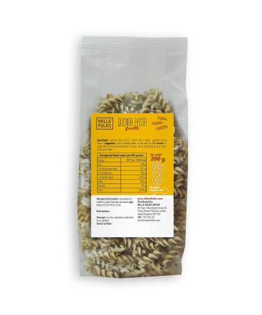 Mill & Folks Quinoa Pasta Fusilli 4x200g | Vegan Gluten-Free | International Shipping - Buy Online on GoSupps.com