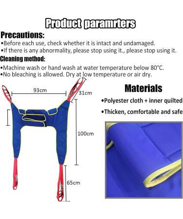 Patient Lift Sling for Sitting Patient Aid Sit to Stand Transport Patient Lift Sling Stand Assist Sling 350lb Weight Capacity (Color : Blue) - Buy Online on GoSupps.com