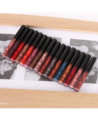 ROMANTIC BEAR 16 Colors Waterproof Matte Liquid Lipstick - Long Lasting Beauty Lip Gloss in Russetish | International Shipping Available - Buy Online on GoSupps.com