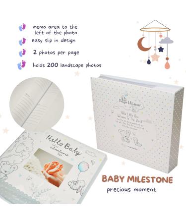 Baby Keepsake Box, Photo Album & Milestone Record Book Journal - Perfect Baby Shower or Christening Gift by Great British Home - Buy Online on GoSupps.com