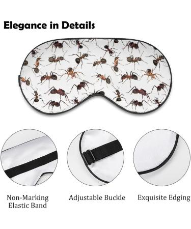 Cute Ants Animal Sleep Mask - Adjustable Strap Eye Cover for Sleeping & Travel - Buy Online on GoSupps.com