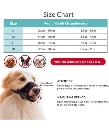 Adjustable Red Dog Muzzle - Safe & Breathable Mesh Velcro Fastener XL Size for Barking & Chewing Control - Buy Online on GoSupps.com
