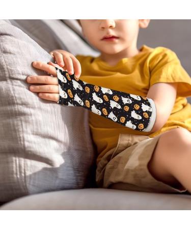 Soft & Comfortable Cast Shower Cover Arm - Reusable Protector for Adults & Kids | Halloween Ghost Pumpkin Design - Buy Online on GoSupps.com