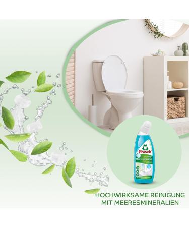 Frosch WC Cleaner Sea Minerals 750 ml | Pack of 10 | Eco-Friendly Toilet Cleaning | Celexqua Cleaning Guide - Buy Online on GoSupps.com
