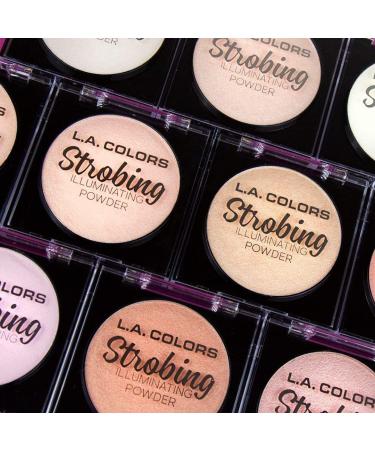 L.A. COLORS Strobing Illuminating Powder - Champagne 1oz | Highlighter Makeup - Buy Online on GoSupps.com