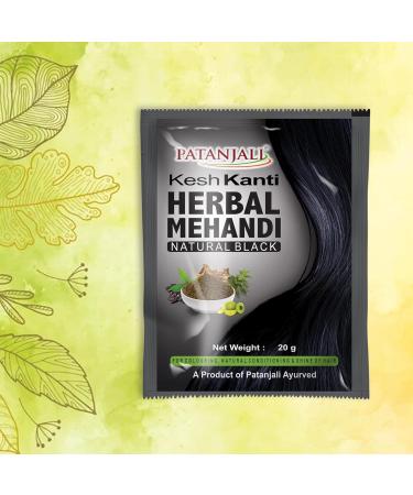 Buy Patanjali Kesh Kanti Herbal Mehandi Natural Black - Pack of 6 | Best Price & International Shipping - Buy Online on GoSupps.com