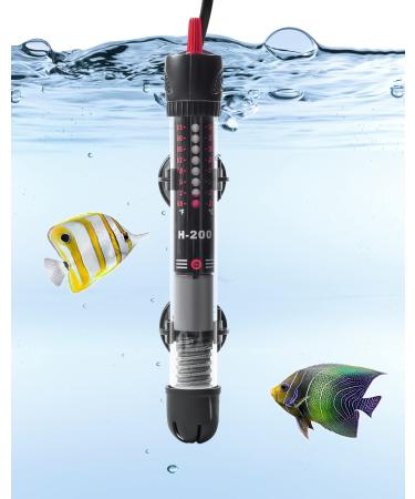 Netonda aquarium heating 60l 50W aquarium heating rod adjustable Aquarium heater with thermostat control heater for fish tanks and aquarium 30l-60l (20-34 C 50W) 50 W-black - Buy Online on GoSupps.com