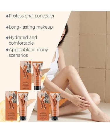 Zynewa Leg Makeup Cream leg makeup cream with brush longlasting coverage and natural complexion light formula for radiant legs skin color skin color - Buy Online on GoSupps.com