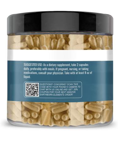 Earthborn Elements Licorice Extract 200 Capsules - Pure & Undiluted - No Additives - 200 Count - Buy Online on GoSupps.com