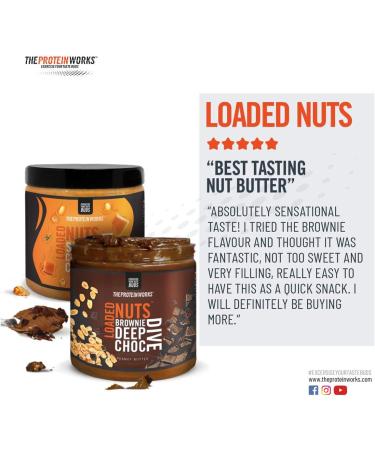 THE PROTEIN WORKS Flavored Peanut Butter - THE PROTEIN WORKS - Brownie and Chocolate Chunks - 500g - Buy Online on GoSupps.com