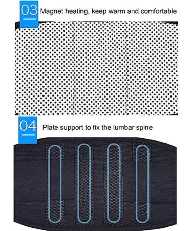 Tylxayoxa Magnetic Heat Clip for Lower Back Pain Relief - Self-Heated Lumbar Belt for Men & Women (Size L) - Buy Online on GoSupps.com