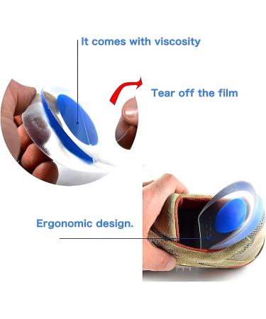 Silicone Gel Heel Cup Liner for Plantar Fasciitis & Heel Pain - Achilles Tendon Treatment & Shock Absorbing Support | Medium/Small - Buy Online on GoSupps.com