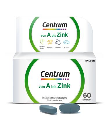 Centrum from A to Zink 60 St. - High -quality nutritional supplements for daily complete supply with micronutrients neutral 60 pieces (1 Series) - Buy Online on GoSupps.com