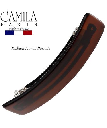 Camila Paris CP1475 French Hair Barrette Clip - No Slip, Durable Styling for Girls & Women | Strong Hold Grip, Rubberized Clasp | Made in France Tortoise Shell - Buy Online on GoSupps.com