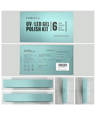 Shop Tomicca UV Nail Polish Blue Glitter Set - 6 Colors Autumn Gel for DIY Nail Art | Non-Toxic Durable 8ml - Perfect Gift for Starters & Salon Use - Buy Online on GoSupps.com