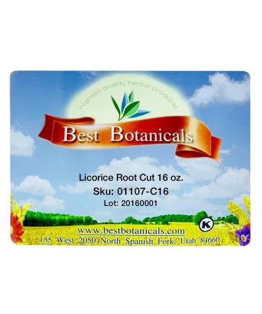 Best Botanicals Licorice Root Cut 16 oz. 16 Ounce (Pack of 1) - Buy Online on GoSupps.com