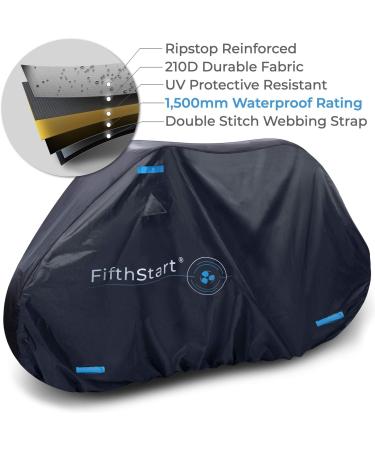 Waterproof Bike Cover | Ripstop Fabric, UV Resistant, Double Stitched | Outdoor Storage with Breathe Valves | Ideal Bicycle Cover - Buy Online on GoSupps.com