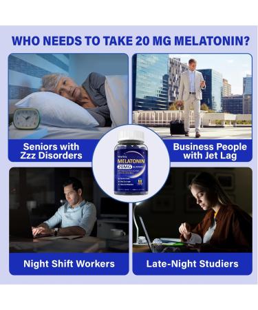 Melatonin 20mg Gummies for Adults - Max Strength Melatonin Gummy Supplement with Magnesium Glycinate, B6, B12, L-Theanine, GABA, & Herbs - Non-Habit Forming, Vegan, Natural Mixed Berry Flavor Mixed Berry 60 Count (Pack of 2) - Buy Online on GoSupps.com