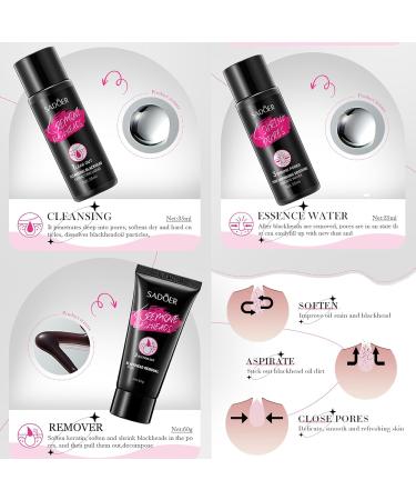 Blackhead Remover Skincare Set Black Head Remover for Face Pore Strips for Blackheads Lead Out - Blackhead Remover Cream - Pore Minimizer for Blackheads Dirt Acne Oily Skin Pores Shrinking - Buy Online on GoSupps.com
