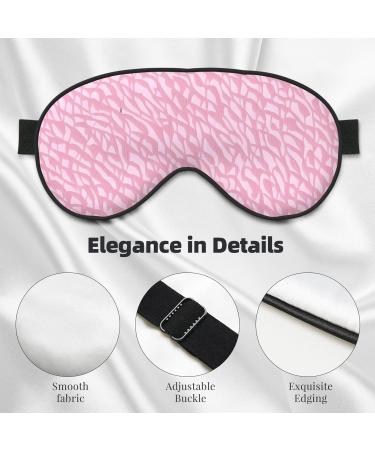 Reusable Sleep Mask Eye for Men & Women | Soft Blackout Eye Masks | Perfect for Travel Camping & Better Sleep | Gift Ideas - Leaf Print Pattern - Buy Online on GoSupps.com
