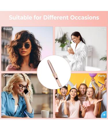 Mini Curling Tongs 25mm - Small Hair Iron for Short Hair | Travel-Friendly Mini Curling Wand | 5 Temperature Settings | Dual Voltage | UKLISS - Buy Online on GoSupps.com