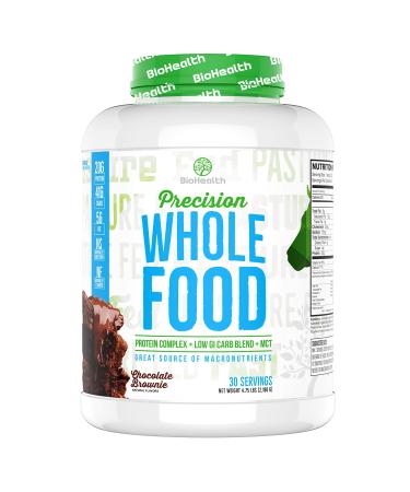 Whole Food - Meal Replacement Protein | High Protein Low Glycemic Carbs Clean Fat | On-The-go Meal Replacement (Chocolate Brownie)