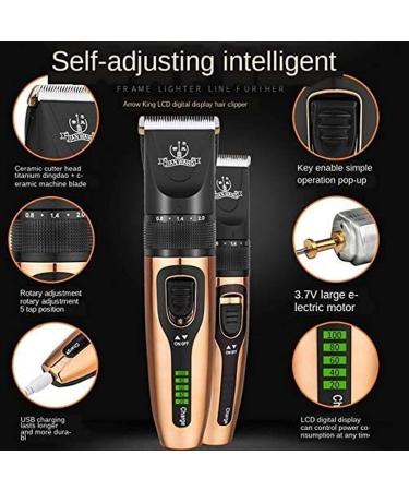 Cordless Rechargeable Hair Clippers - 11-Piece Family Haircut Kit | Perfect Christmas Gift for Men Dads & Boyfriends - Buy Online on GoSupps.com