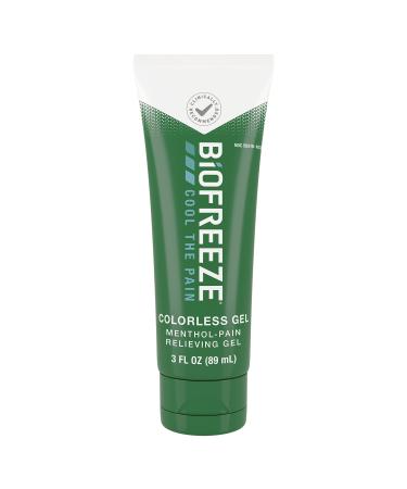 Biofreeze Menthol Pain Relieving Gel Colorless Gel 3 FL OZ Tube For Pain Relief Associated With Sore Muscles Arthritis Simple Backaches And Joint Pain (Packaging May Vary) - Buy Online on GoSupps.com