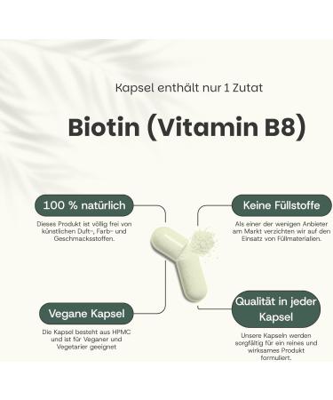 Cupplement Biotin Vitamin B8 Capsules 10000 mcg 60 Capsules Hair Growth Skin & Nails Horse Singlepack - Buy Online on GoSupps.com