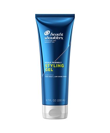 Head & Shoulders Styling Hair Gel for Men  High Hold  Light Finish  6.76 Fl Oz