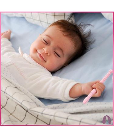 Teething Tube Set - BPA-Free Silicone Teething Aid & Ring - US-CPC Approved Baby Grasping Toy (3 Pieces + 2 Pacifiers) - Buy Online on GoSupps.com