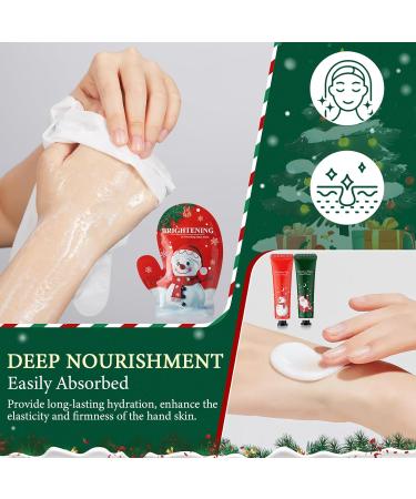  HapDeFu Exfoliating Glove Professional Hand Care Christmas Kit with 3 Hand Masks and 2 Hand Creams Intense Repair to Soften Skin - Buy Online on GoSupps.com