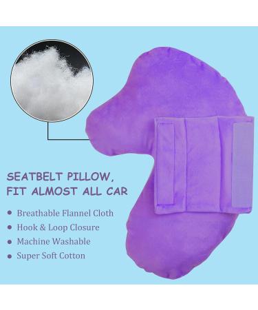 Beinou Unicorn Car Seat Belt Pillow - Soft Travel Cushion for Kids & Adults - Purple - Buy Online on GoSupps.com