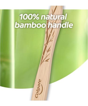 Colgate Bamboo Toothbrush with Charcoal - Eco-Friendly Medium Brush for Healthy Oral Care - Buy Online on GoSupps.com