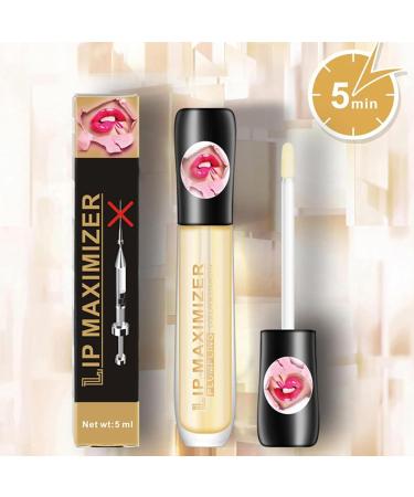 THNKSTAPS Natural Lip Plumper | Lip Booster for Fuller Hydrated Lips | Clear Lip Gloss & Lip Balm | 5 ml - Buy Online on GoSupps.com