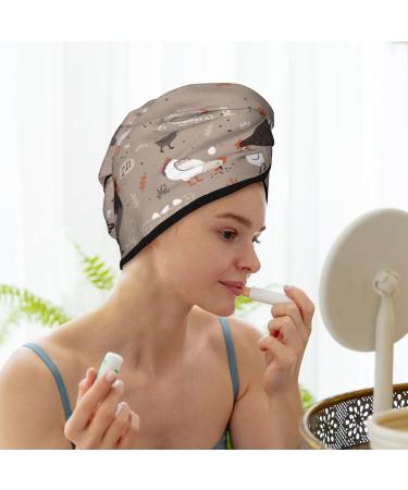Super Absorbent Chicken Microfiber Hair Towel Wrap for Women - Quick Dry Coral Velvet for Long Curly & Thick Hair - Buy Online on GoSupps.com
